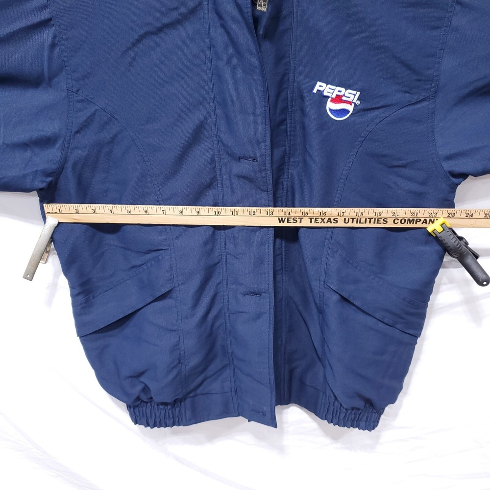 Vintage Pepsi Embroidered Women's‎ Nylon Lightweight Windbreaker Jacket XL - Picture 12 of 13